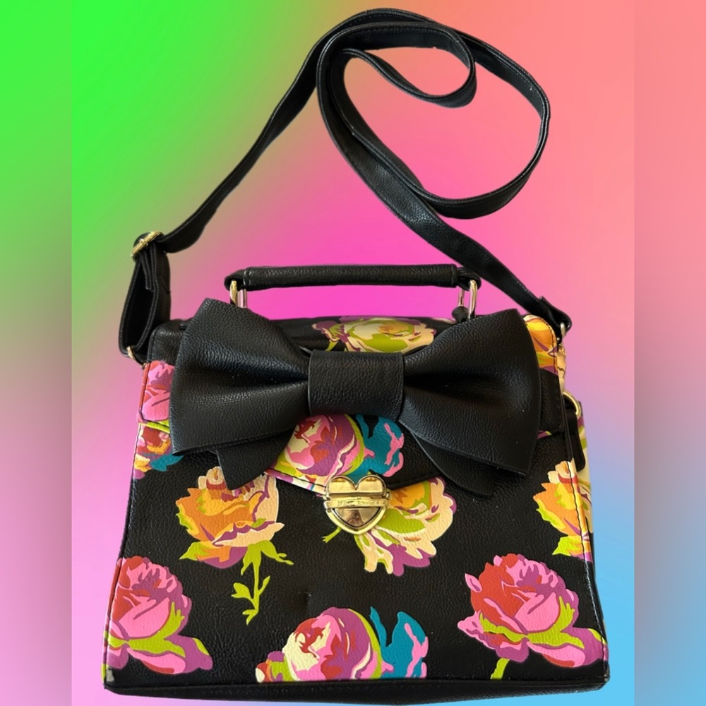 Betsey Johnson Floral Crossbody NWOT